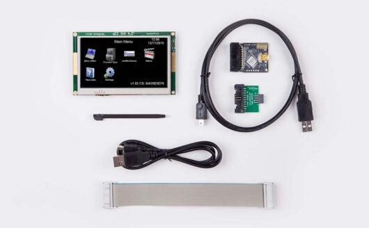 A photo of 4.3” Resistive Touchscreen LCD GUI kit