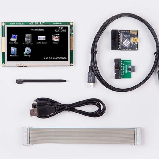 A photo of 4.3″ PCAP Touchscreen LCD GUI kit