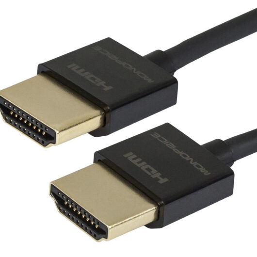 A photo of Assorted Monoprice HDMI cables